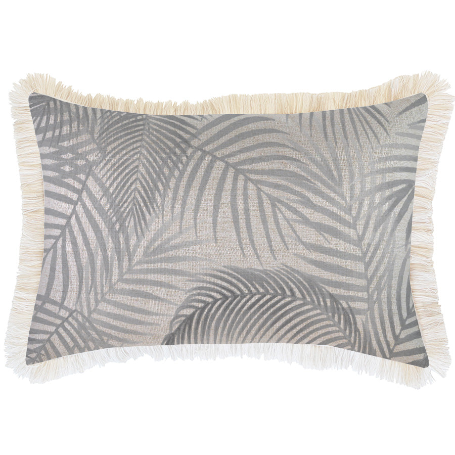 Cushion Cover-Coastal Fringe-Seminyak Smoke-35cm x 50cm-0