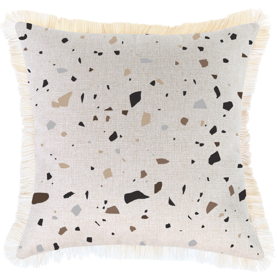 Cushion Cover-Coastal Fringe-Terrazzo-45cm x 45cm-0