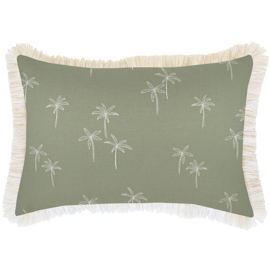 Cushion Cover-Coastal Fringe-Palm Cove Sage-35cm x 50cm-0