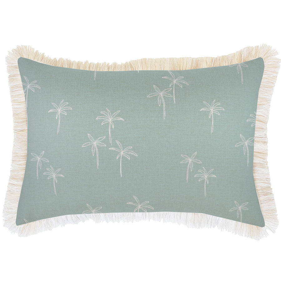 Cushion Cover-Coastal Fringe-Palm Cove Seafoam-35cm x 50cm-0