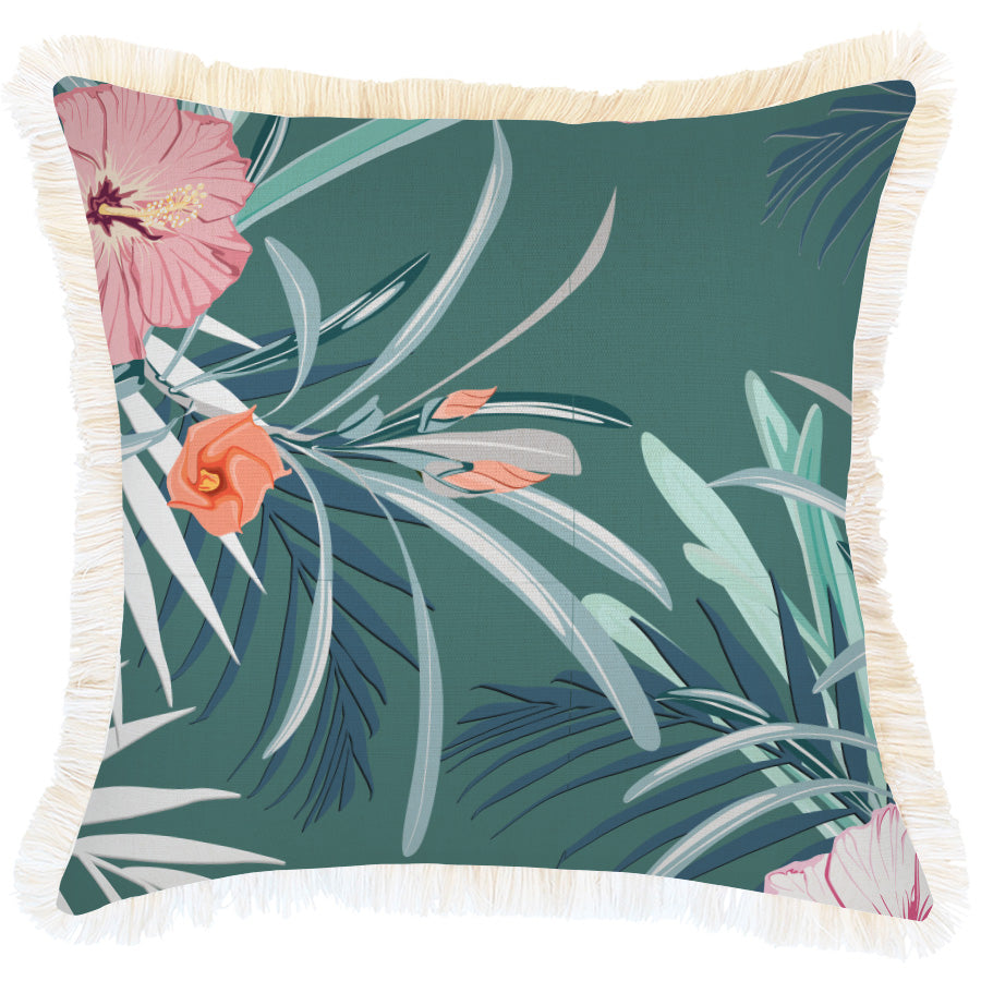 Cushion Cover-Coastal Fringe-Mai Tai-45cm x 45cm-0