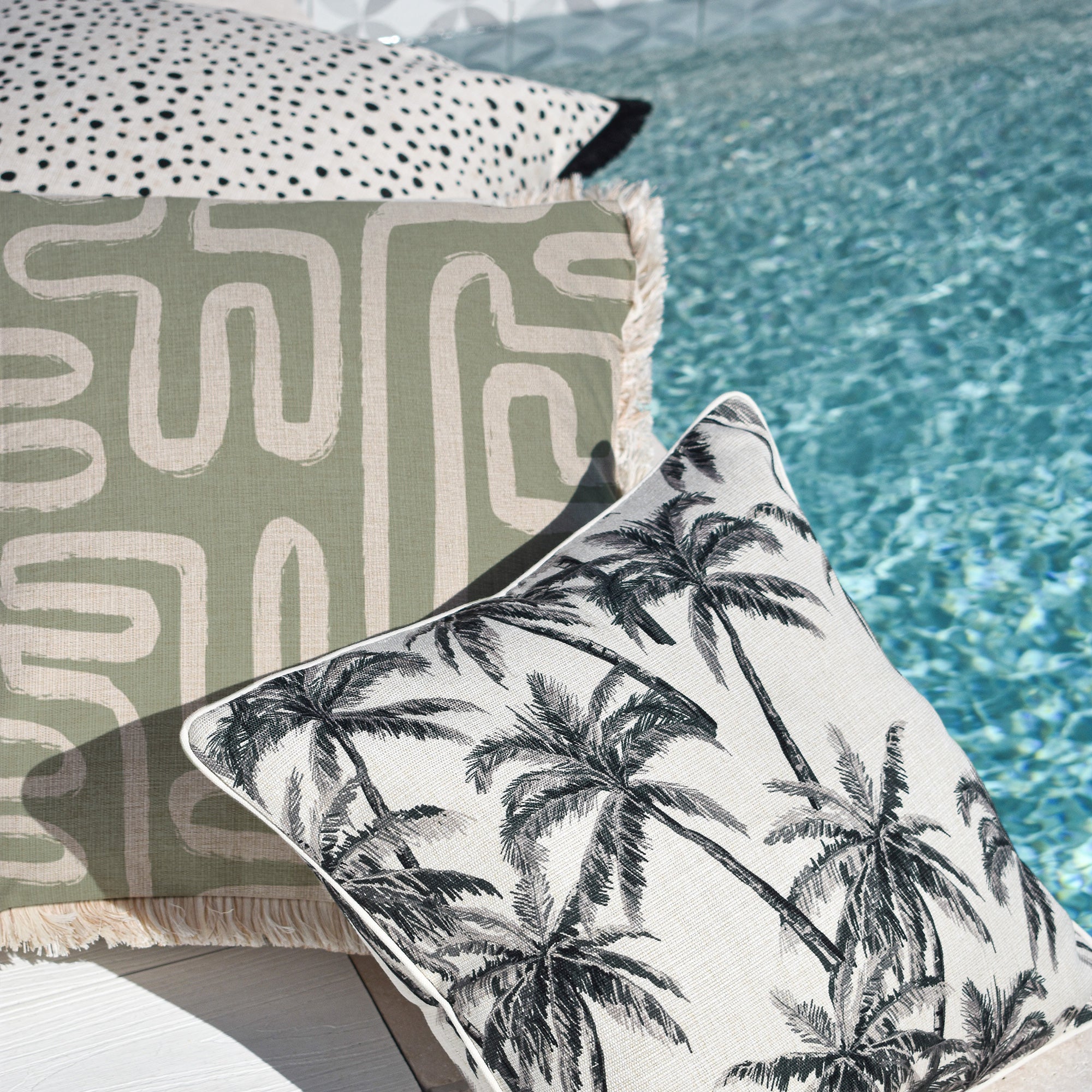 Cushion Cover-Coastal Fringe-Maze Sage-60cm x 60cm-2