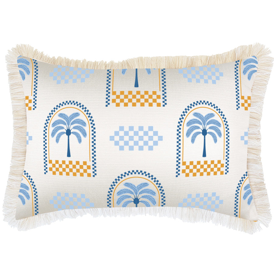 Cushion Cover-Coastal Fringe-Marrakech White-35cm x 50cm-0