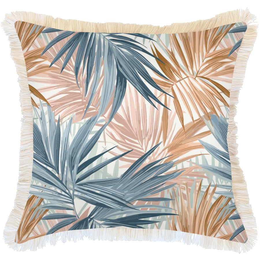 Cushion Cover-Coastal Fringe-Tenerife White-60cm x 60cm-0