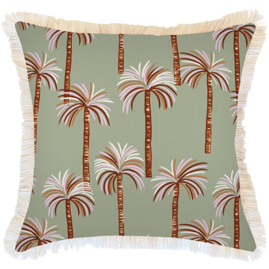 Cushion Cover-Coastal Fringe-Oasis Sage-60cm x 60cm-0