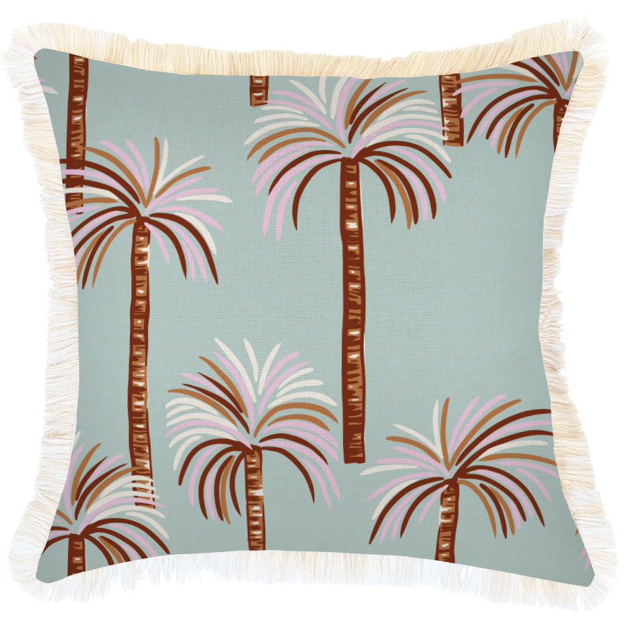 Cushion Cover-Coastal Fringe-Oasis Seafoam-45cm x 45cm-0