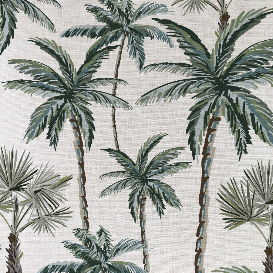 Cushion Cover-Coastal Fringe-Palm Tree Paradise Natural-60cm x 60cm-2