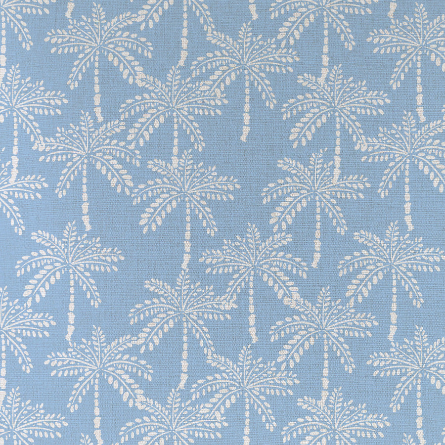 Cushion Cover-With Piping-Cabana Palms Pale Blue-35cm x 50cm-1