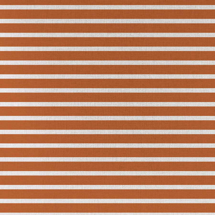 Cushion Cover-Coastal Fringe-Hampton Stripe Burnt Orange-45cm x 45cm-2