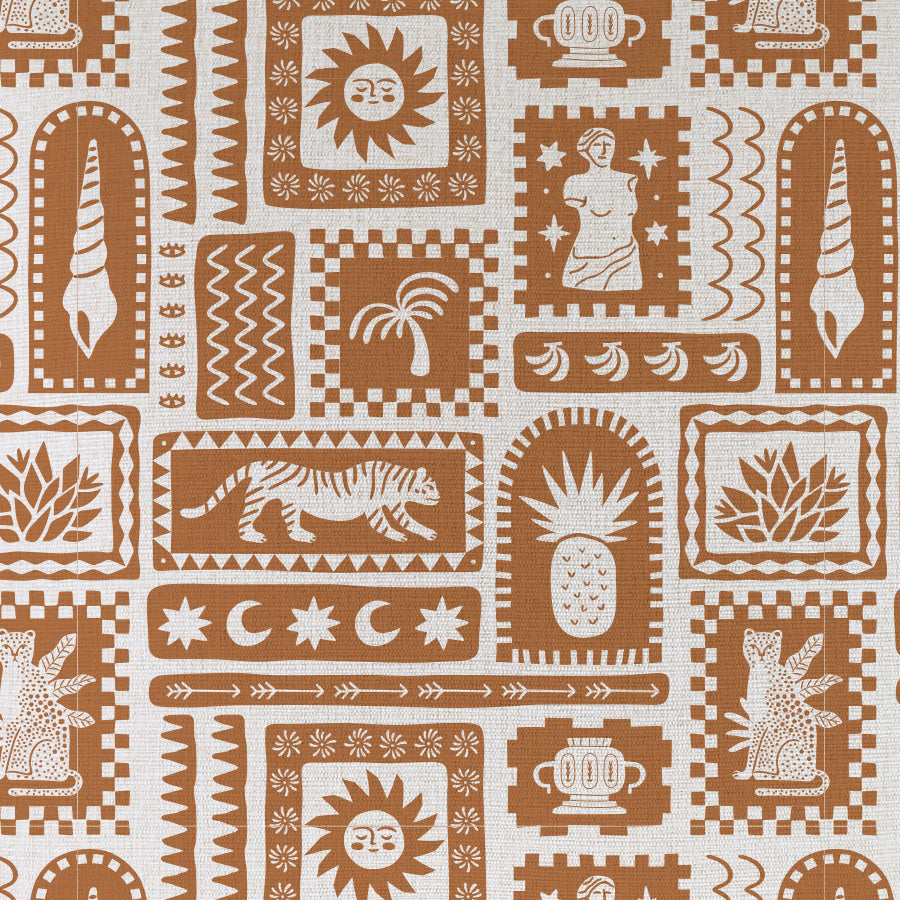 Cushion Cover-Coastal Fringe-Naxos Rust-45cm x 45cm-2