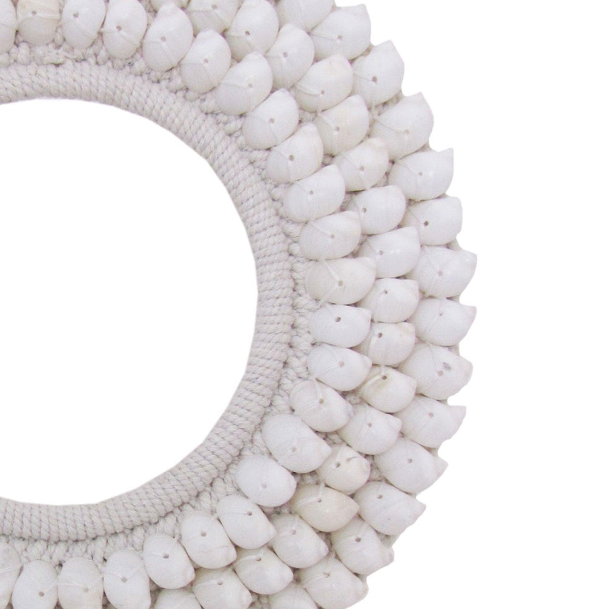 Tribal Shell Decor Stand-White Shells-Medium - PRHOMZ