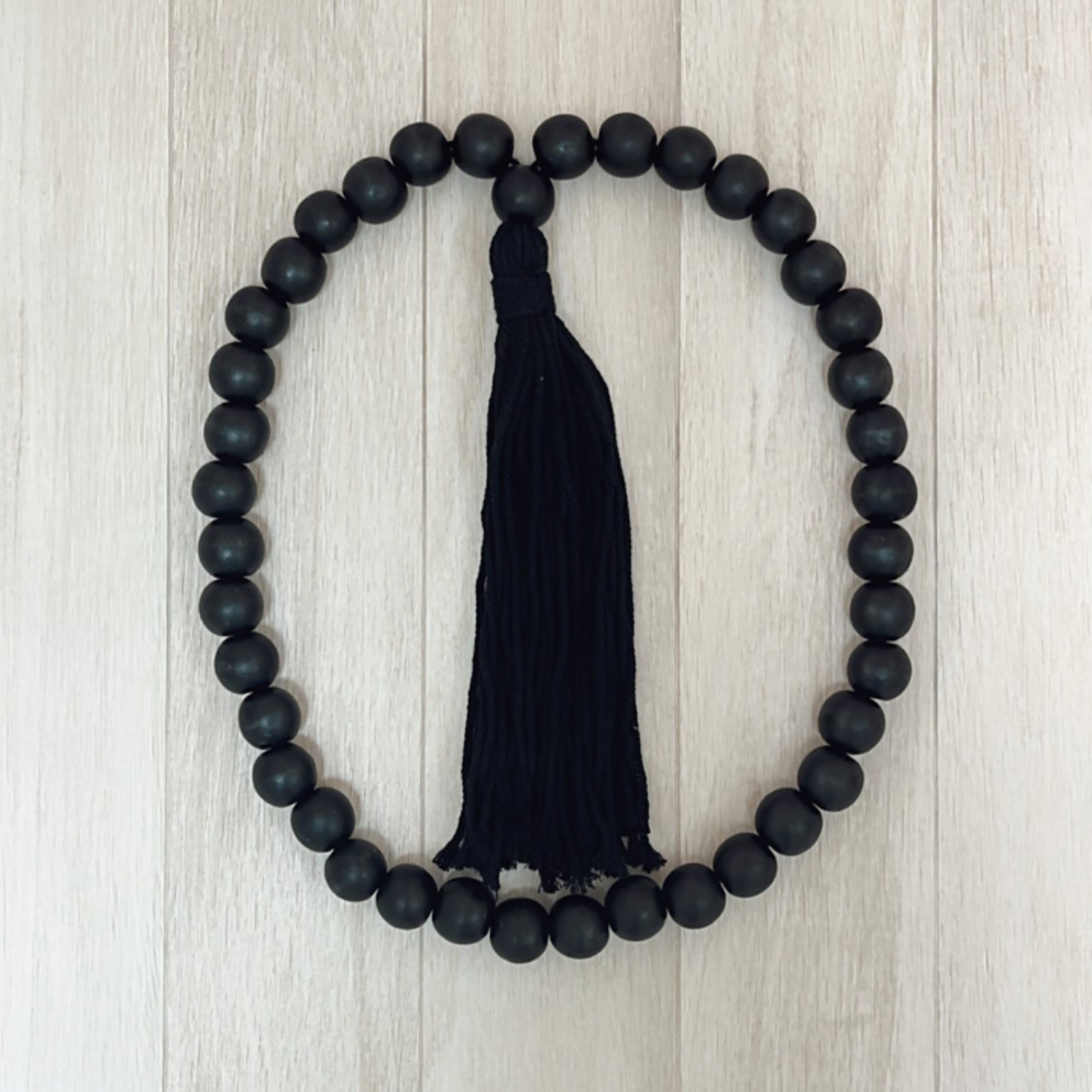 Large Wood Beads-Black-3