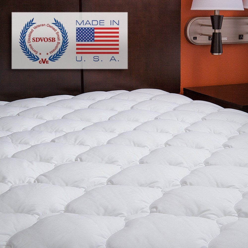 King size Extra Plush Mattress Pad - Hypo-allergenic-0