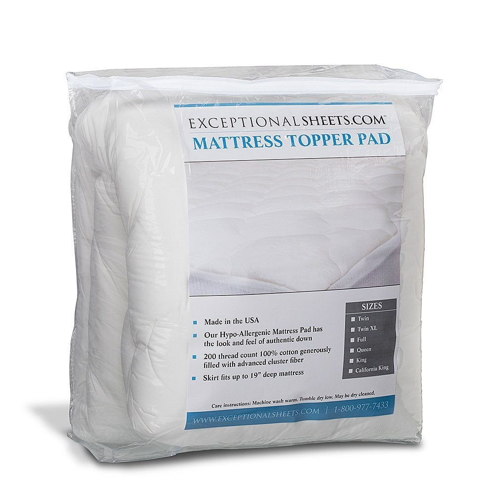 King size Extra Plush Mattress Pad - Hypo-allergenic-3