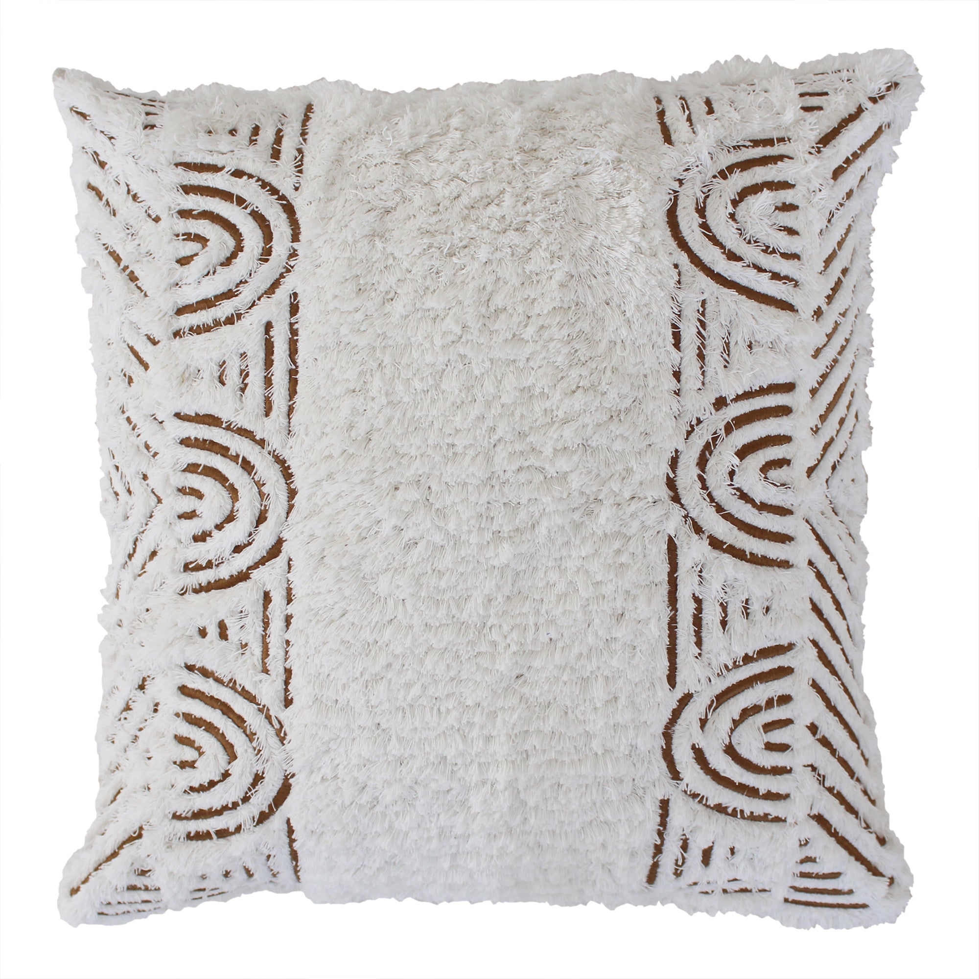 Cushion Cover-Boho Textured Single Sided-Africa-50cm x 50cm-0