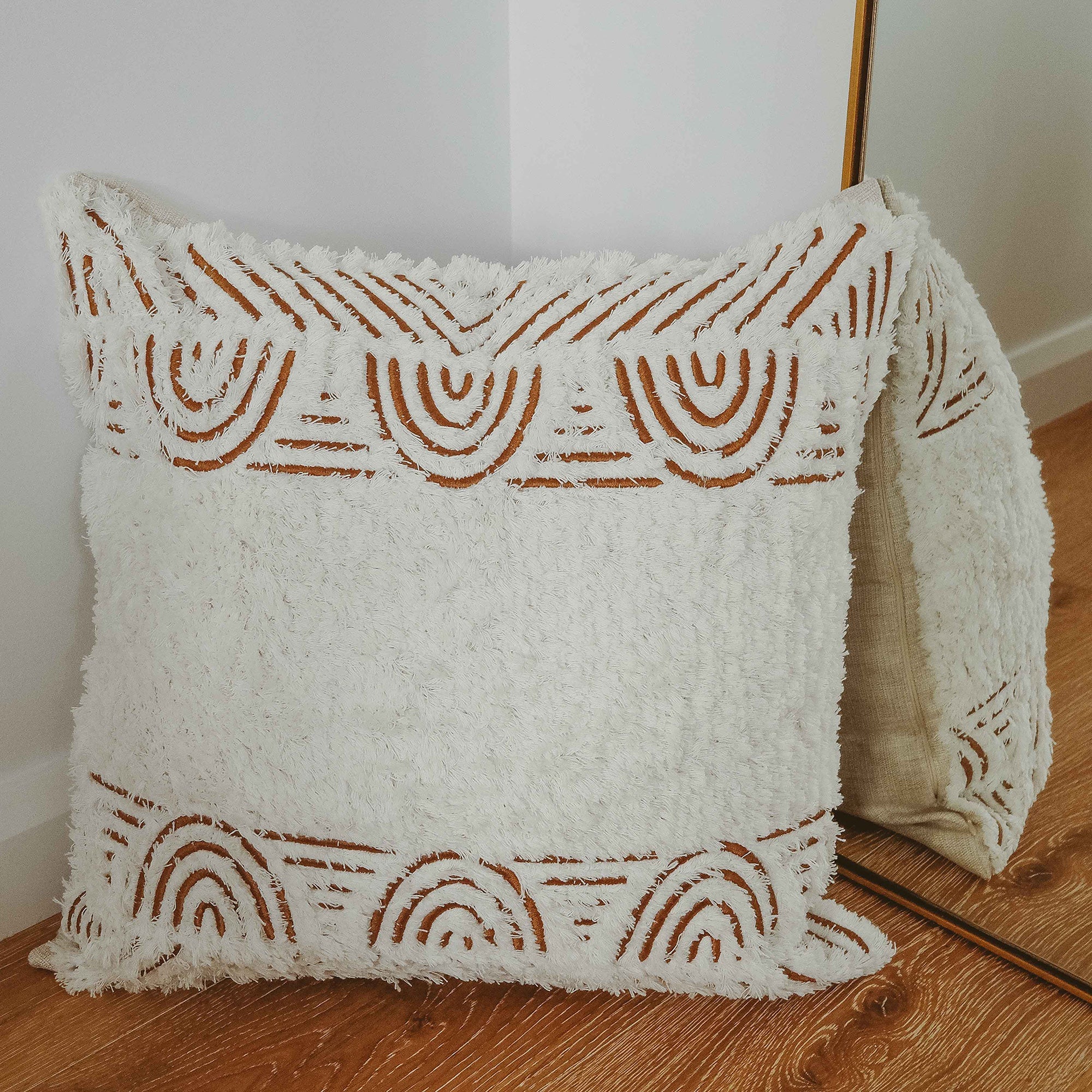 Cushion Cover-Boho Textured Single Sided-Africa-50cm x 50cm-4