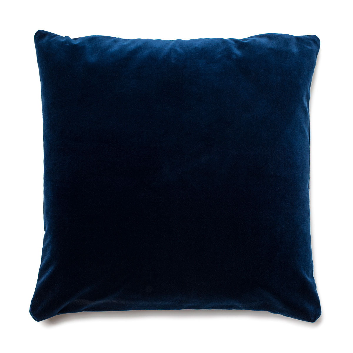 Cushion Cover-No Piping-Velvet Navy-60cm x 60cm-0