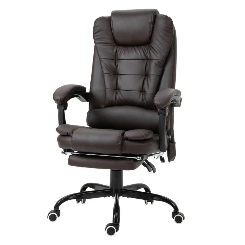 Espresso 7 Mode Vibrating High Back Executive Massage Adjustable Office Chair-0