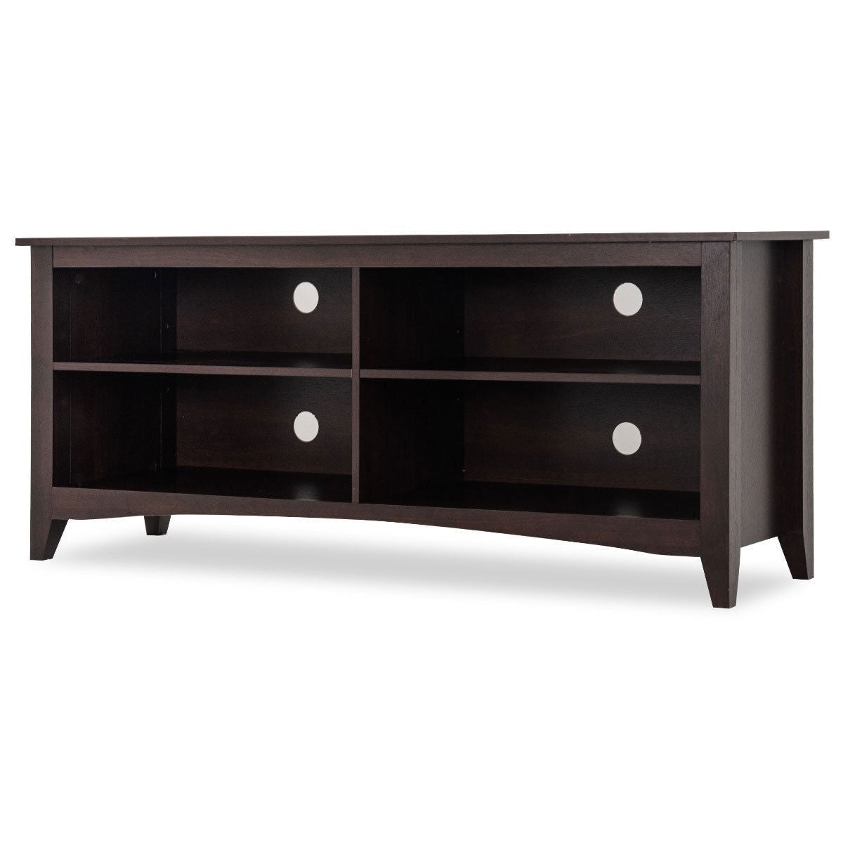 Contemporary TV Stand for up to 60-inch TV in Espresso Finish-1