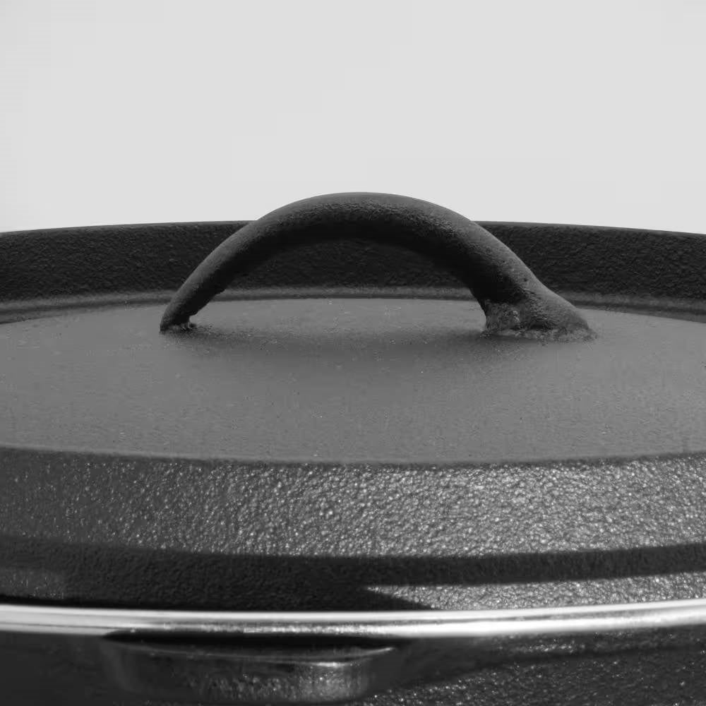 6-Quart Durable Cast Iron Dutch Oven with Lid and Metal Handle-2