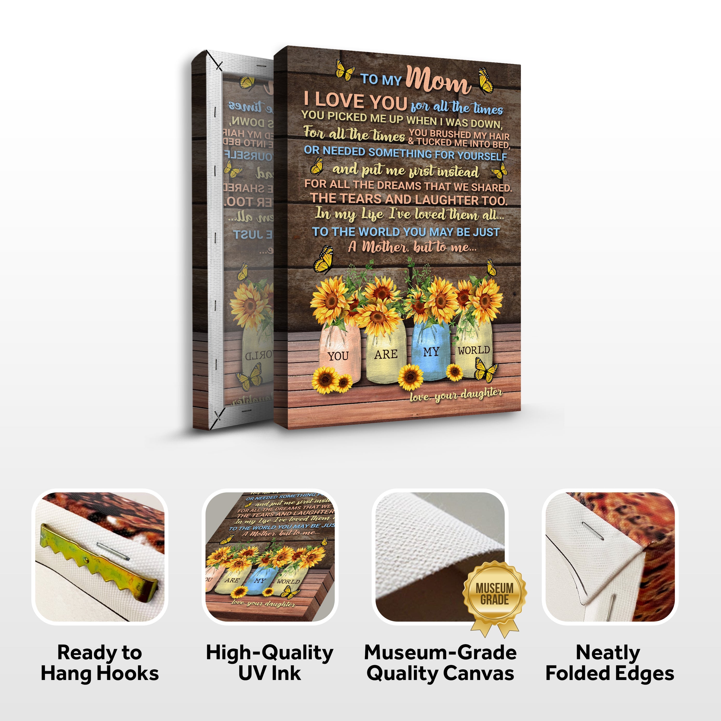 Mother's Day Sign To Me You Are My World