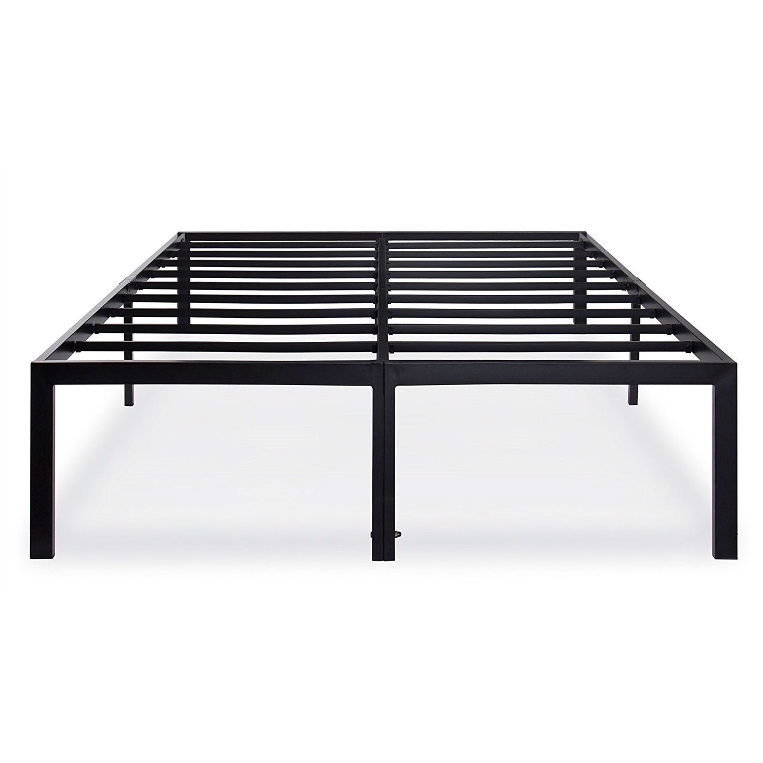 Queen size 18-inch High Rise Heavy Duty Metal Platform Bed Frame with Steel Slats-0