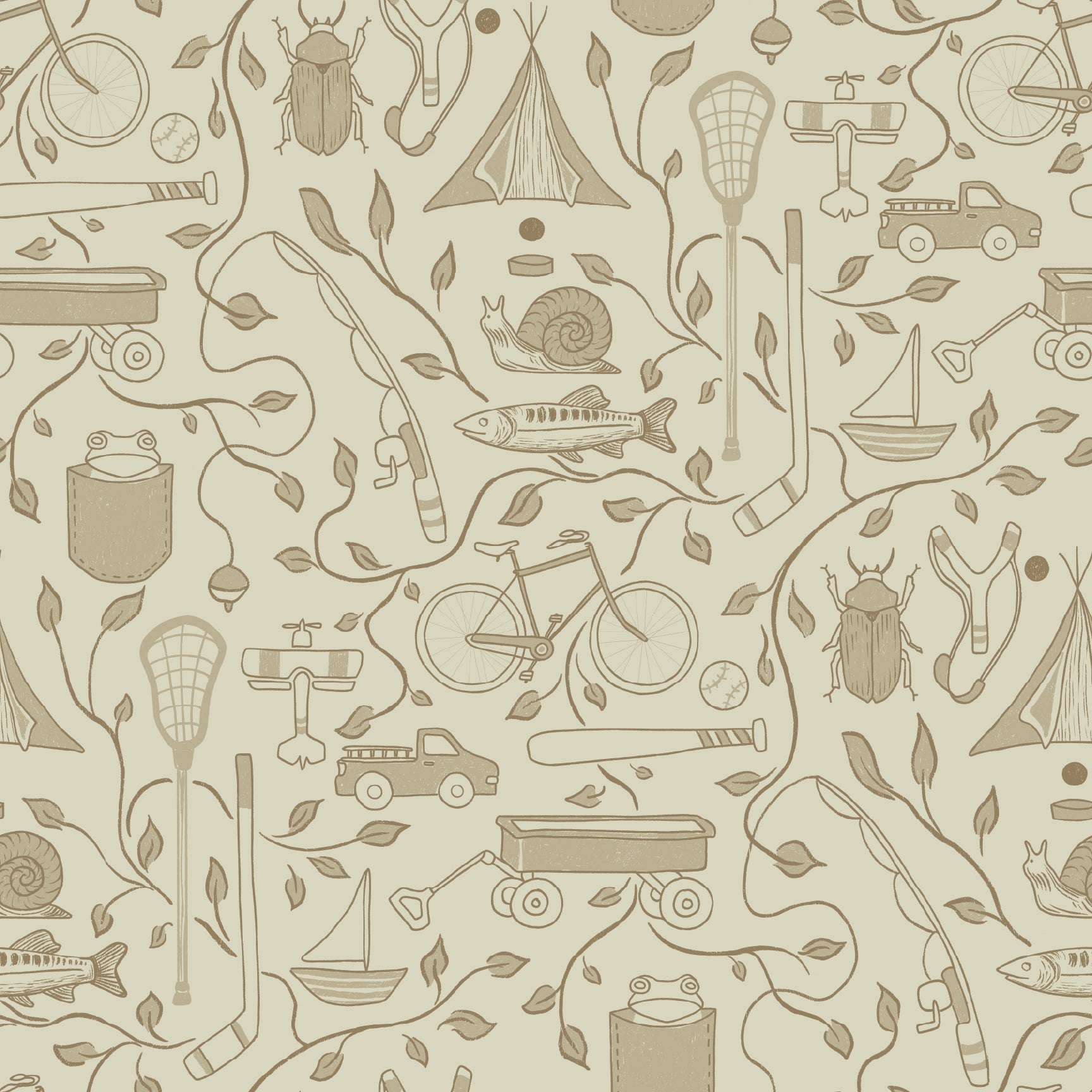 Elliot Wallpaper by Karen and Marisa Designs