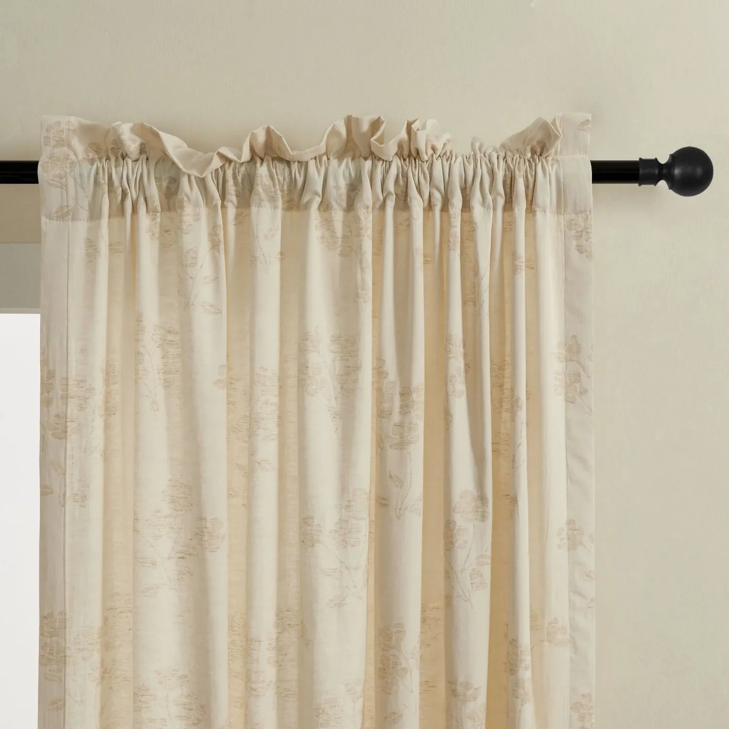 Erin Delicate Floral Linen Cotton Curtains