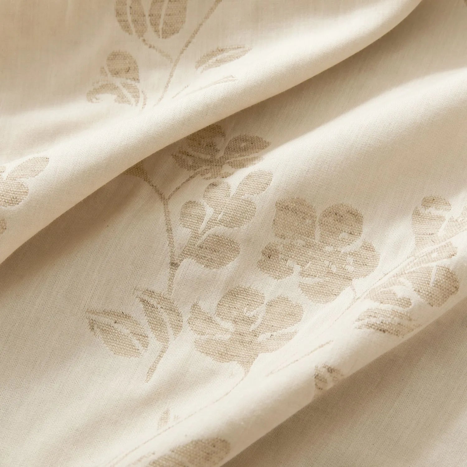 Erin Delicate Floral Linen Cotton Curtains