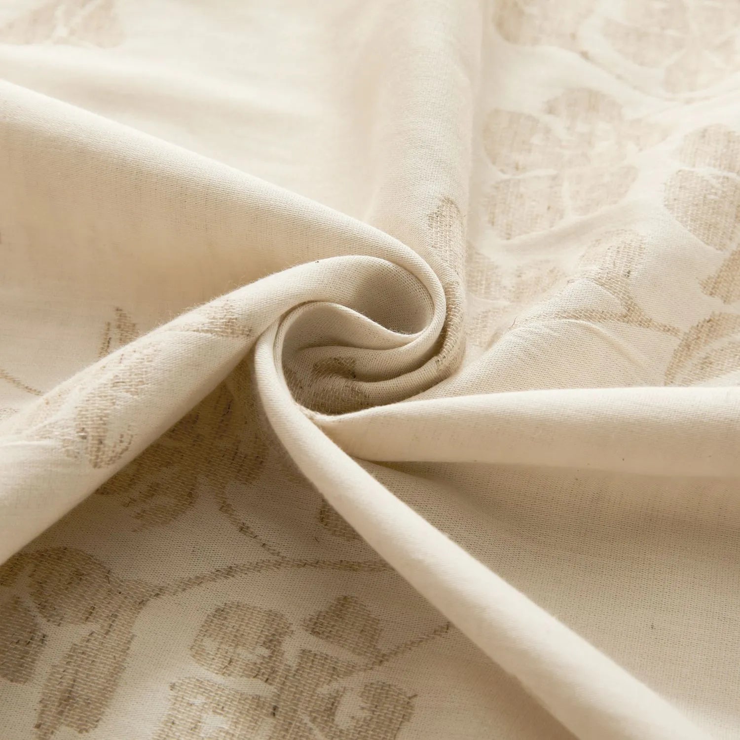 Erin Delicate Floral Linen Cotton Curtains