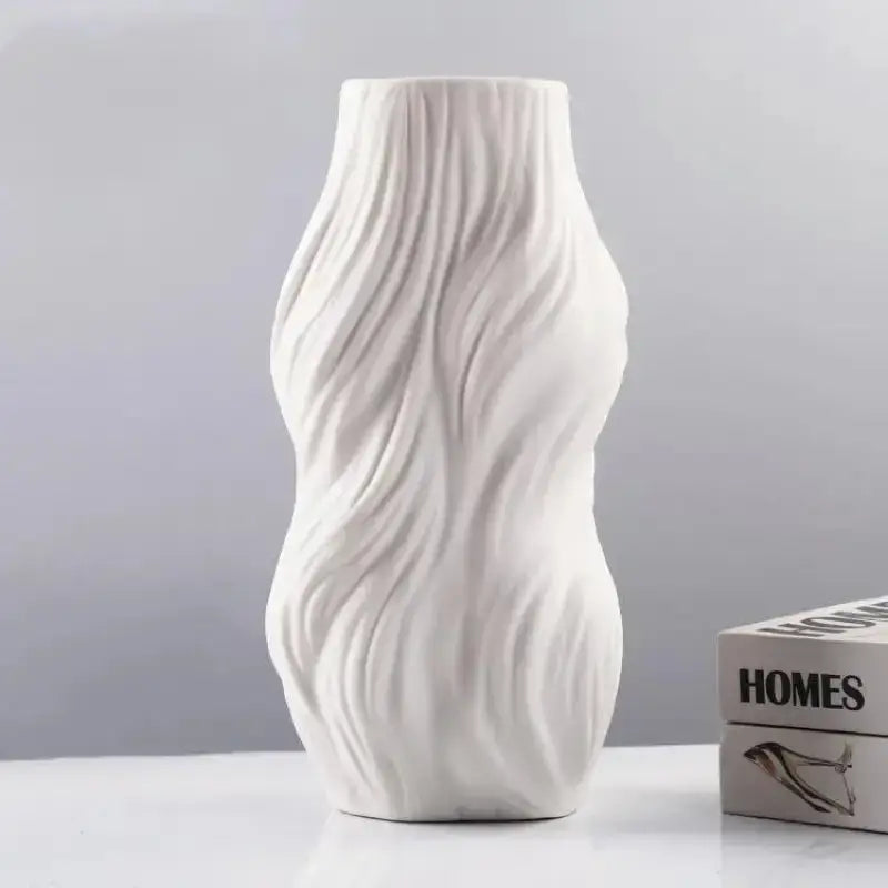 Ethereal Wave Vase Ceramic-1