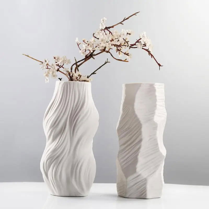 Ethereal Wave Vase Ceramic-2