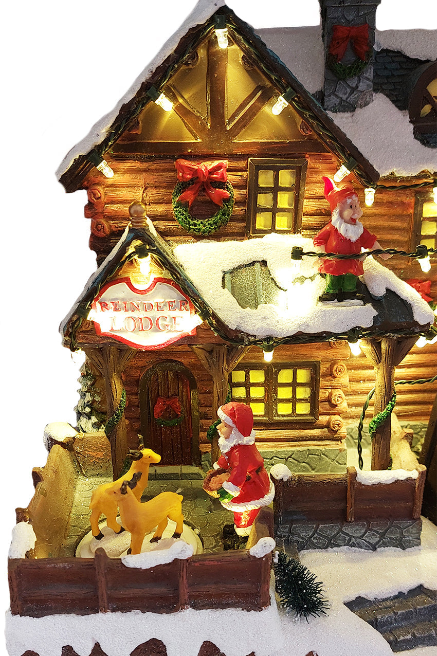 Santa's Lodge - Christmas Village Collection by Wizardi F07N5-15-2