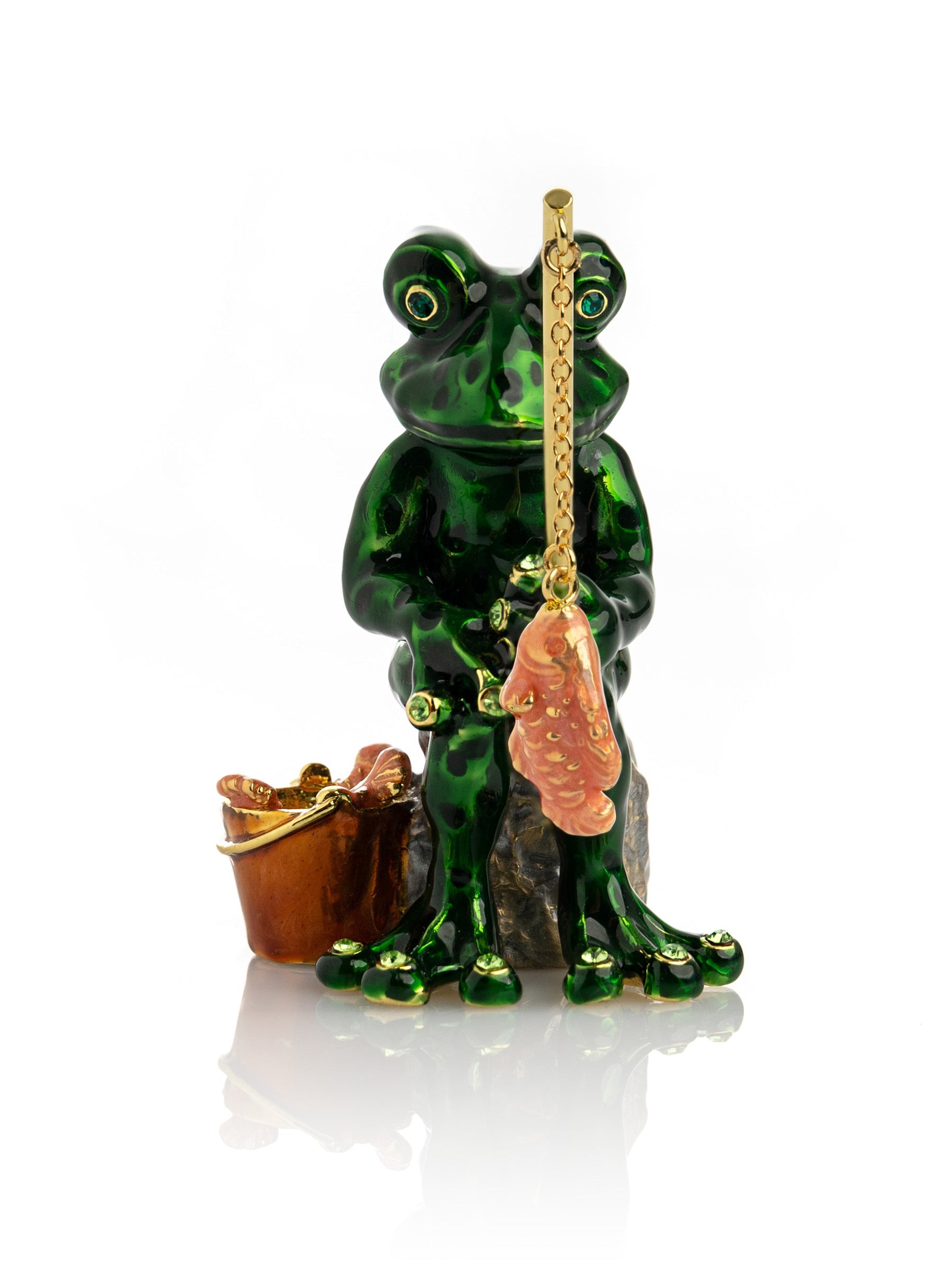 Fishing Frog trinket box-3