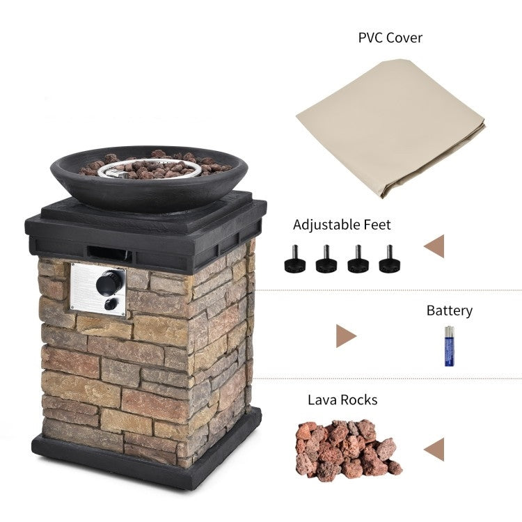 Outdoor Propane Fire Bowl Fire Pit Patio Heater-3