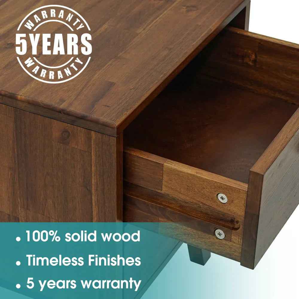 Silvia Solid Wood Nightstand