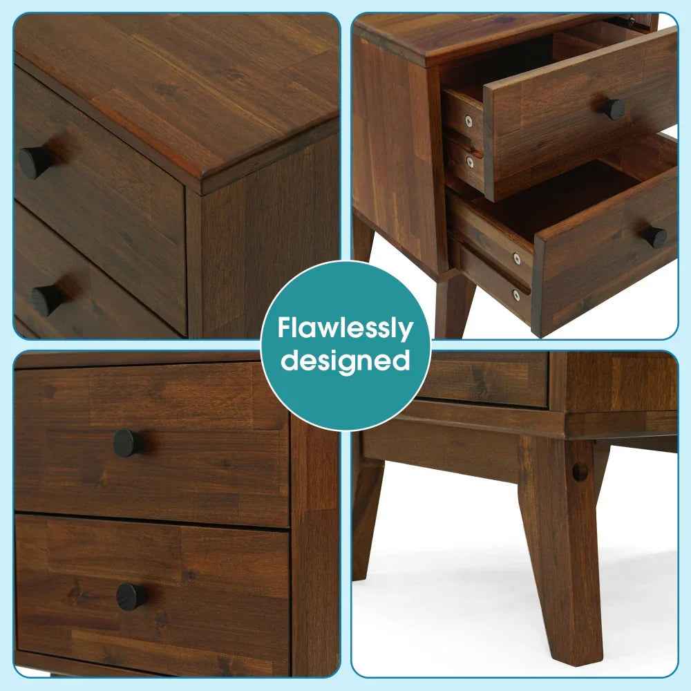 Silvia Solid Wood Nightstand