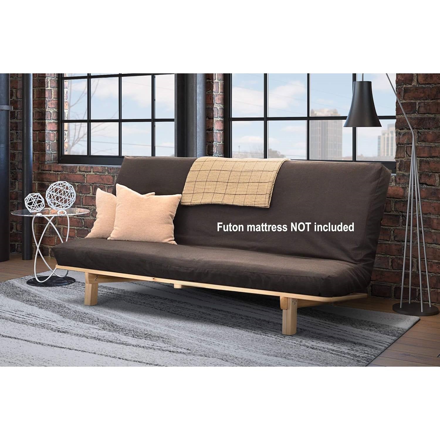 Full size Solid Wood Futon Sofa Bed Frame - Made in the USA-1
