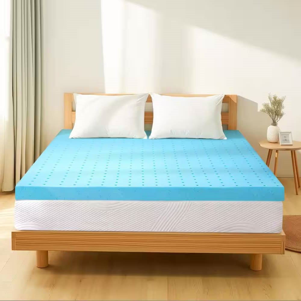 Full size 3-inch Thick High Density Memory Foam Mattress Topper-1