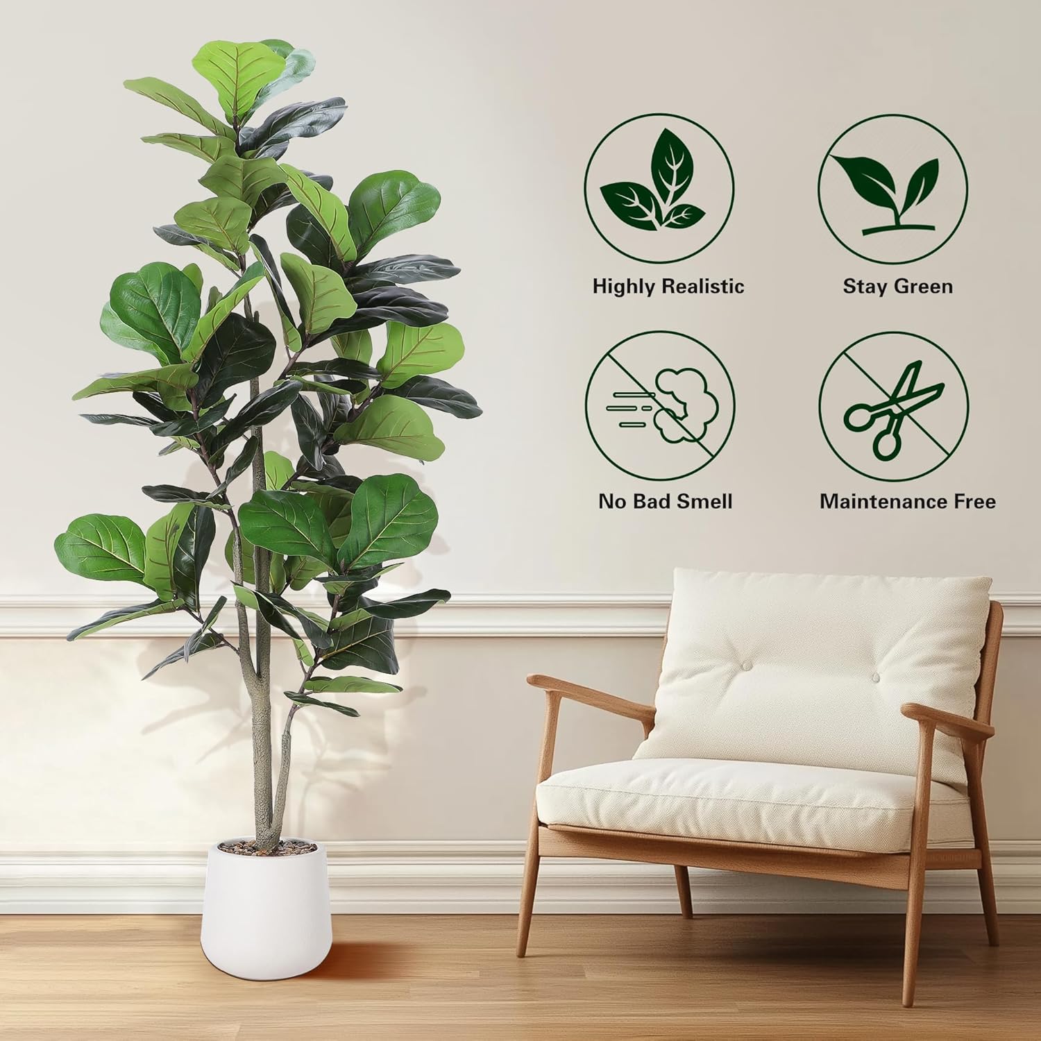 Artificial Fiddle Leaf Tree 5ft-3