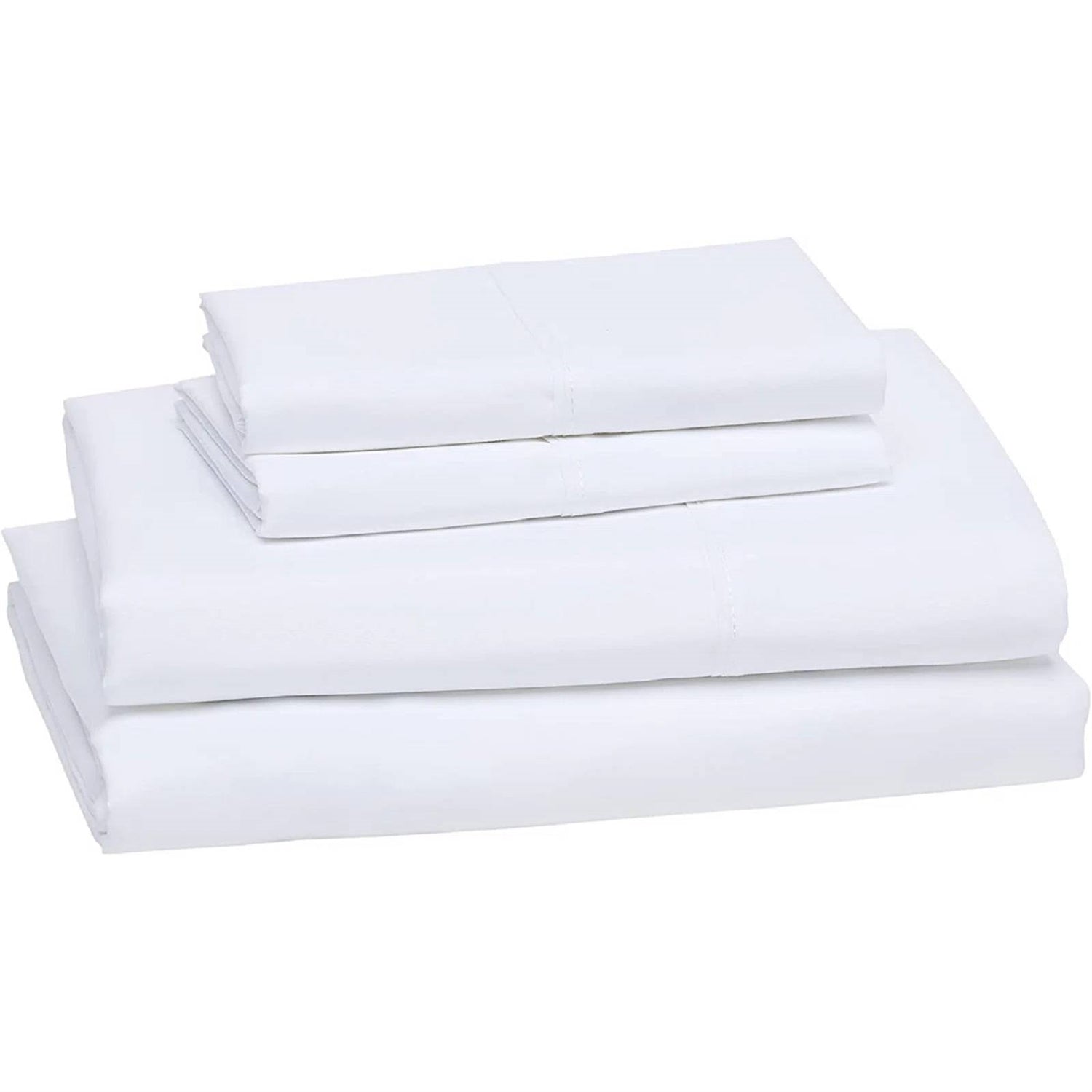 Full 4-Piece Egyptian 100-Percent Cotton 1000 Thread Count Sheet Set - White-1