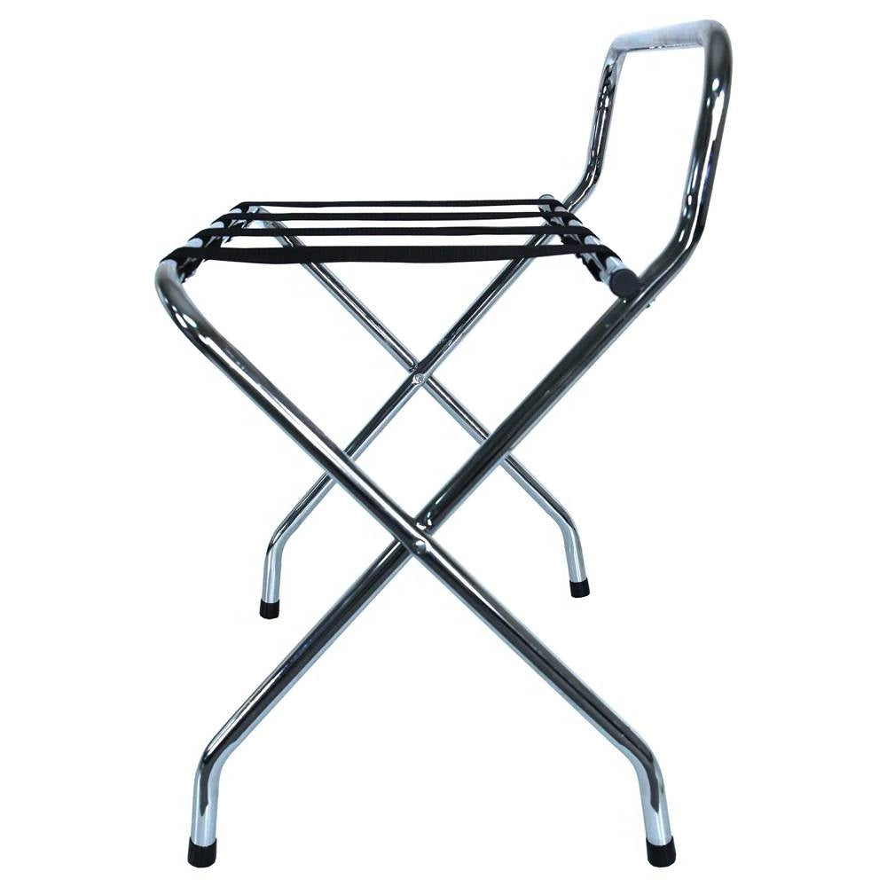 High Back Metal Folding Luggage Rack-2