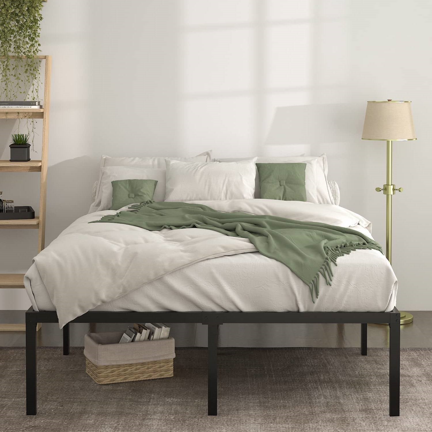 Full 18-inch Metal Platform Bed Frame with Under-Bed Storage Space-1