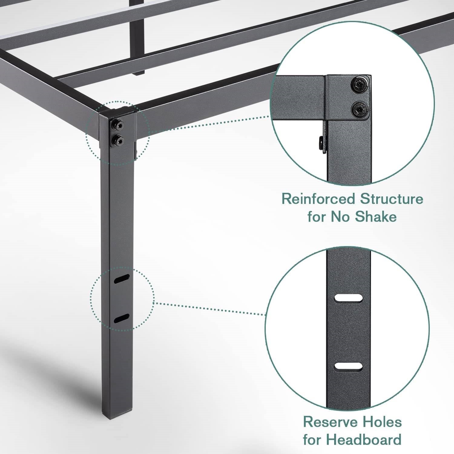 Full 18-inch Metal Platform Bed Frame with Under-Bed Storage Space-4