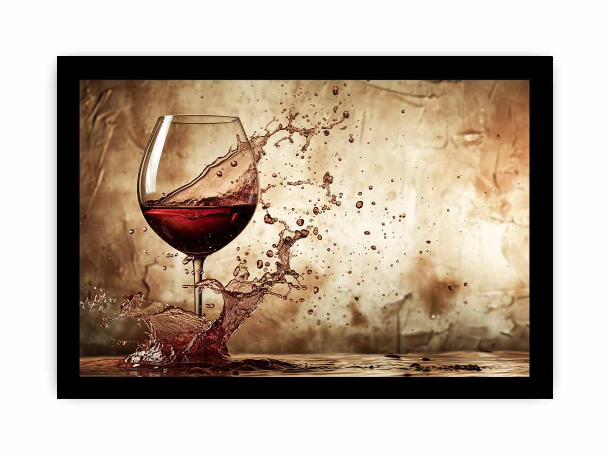 Wine Splash Framed Print-2