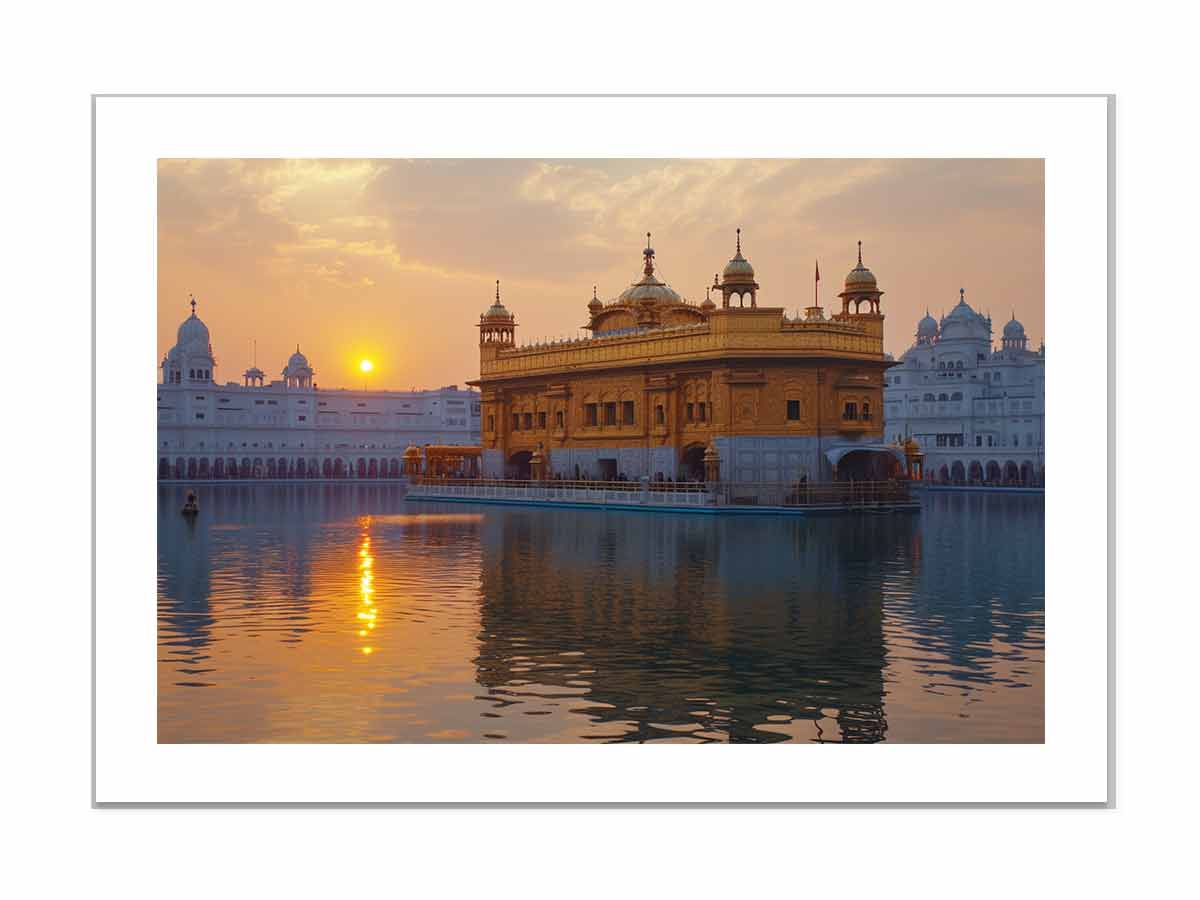 Golden Temple Frame Art-3