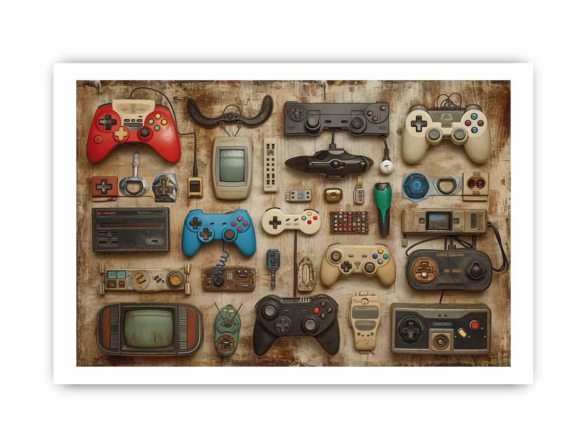 Video Game Controller Framed Print-3