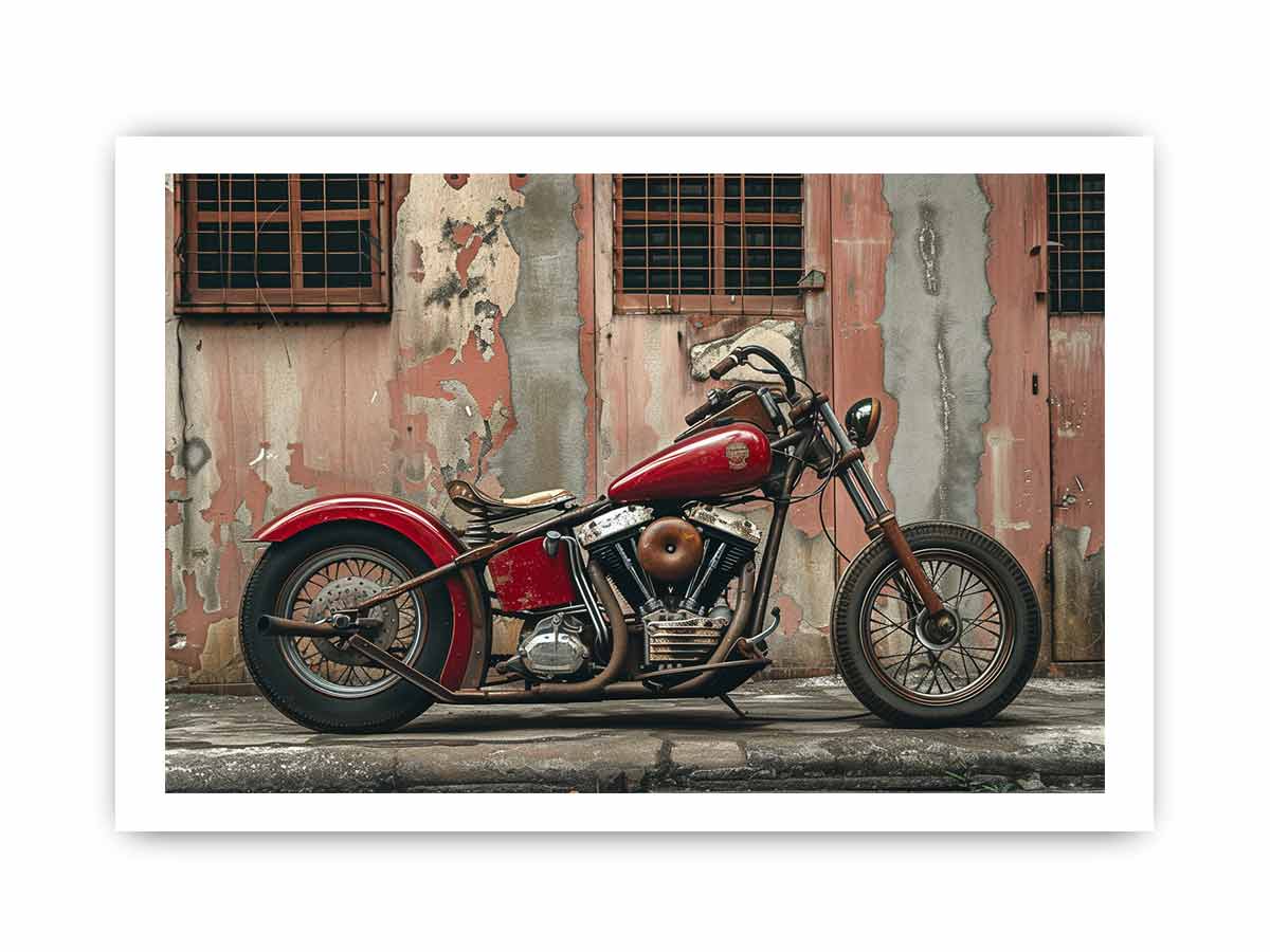 Vintage Bike Framed Print-3