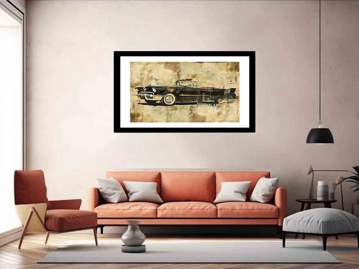 Vintage Car Framed Print-4