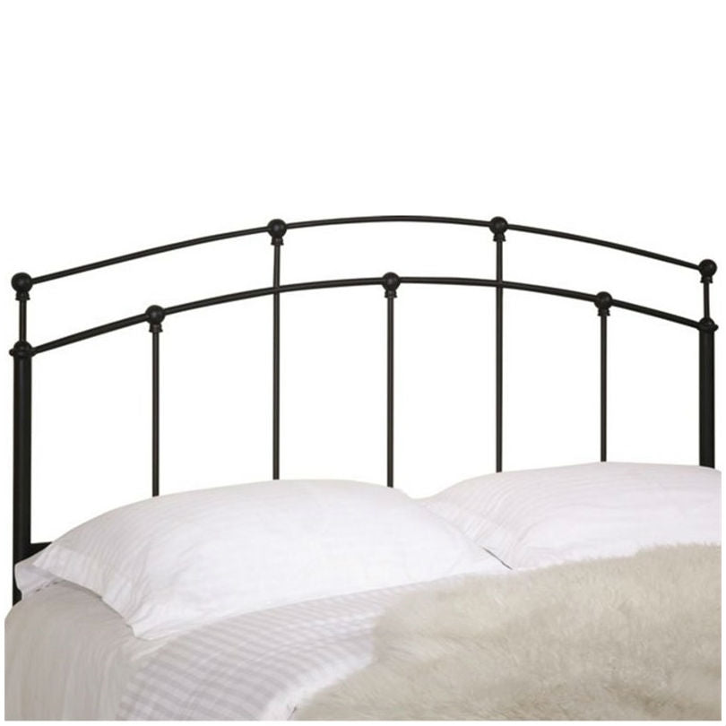 Full / Queen size Arch Headboard in Black Metal Finish-0